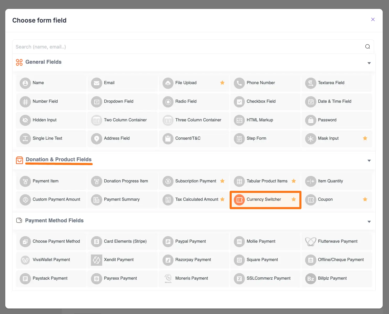 Currency Switcher Settings