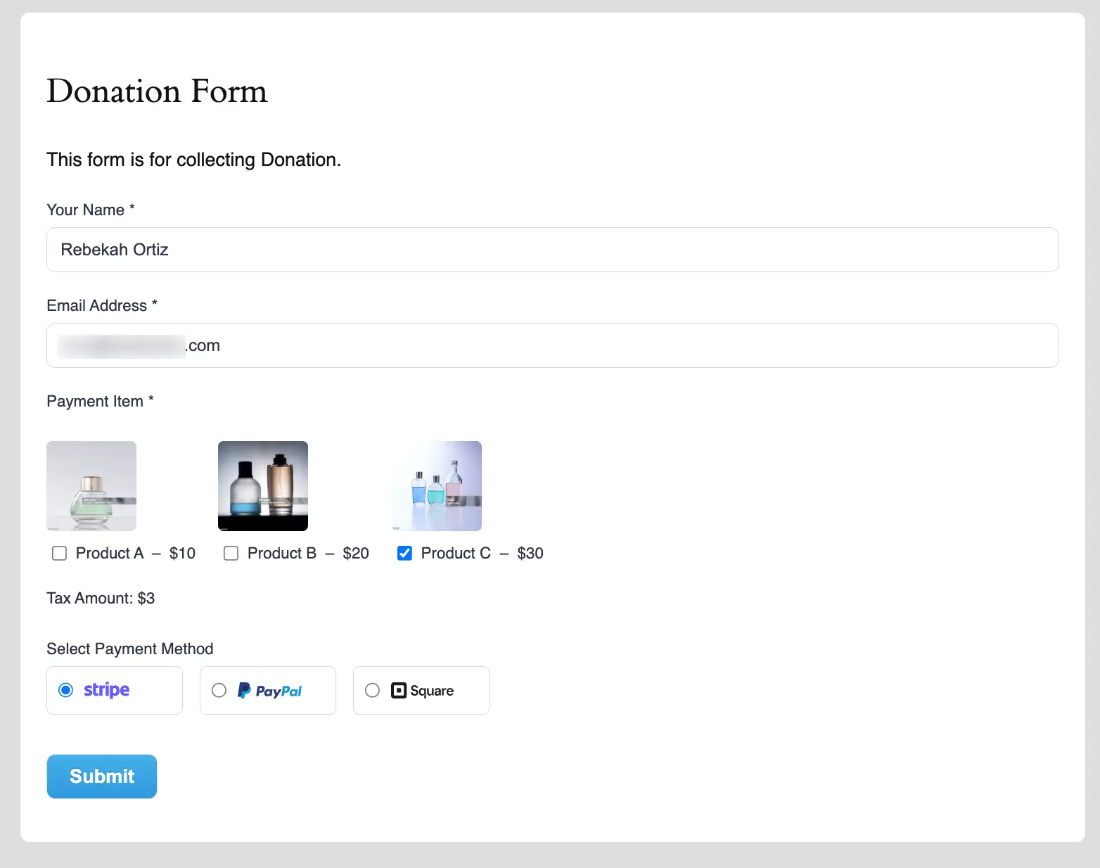 Tax Calculation Preview