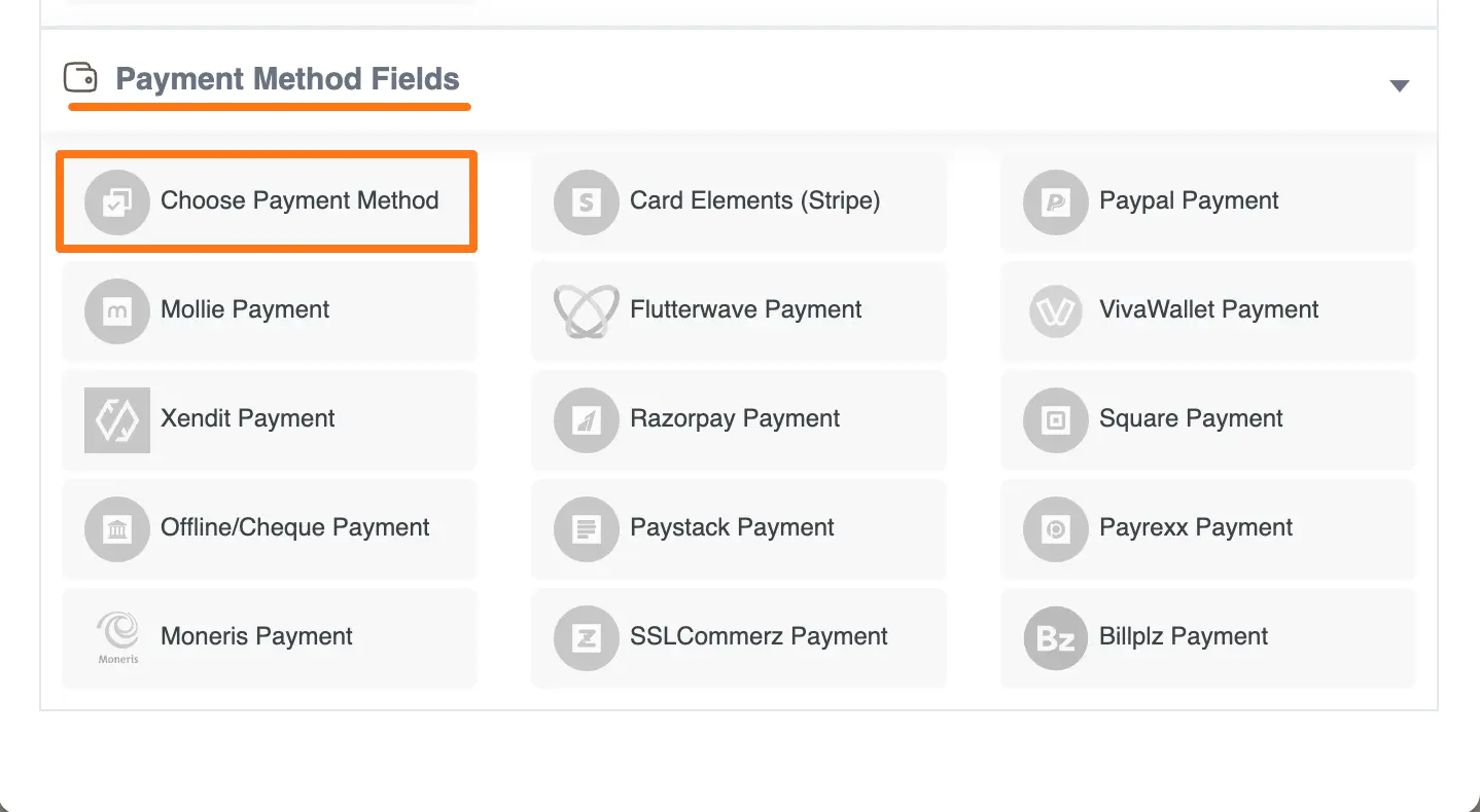 Multiple Payment Method Options