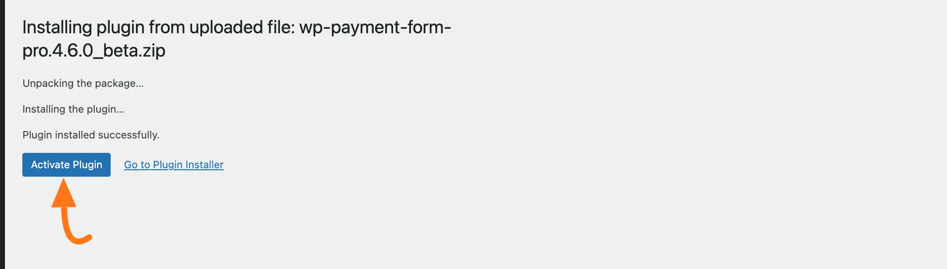 Activate Paymattic Pro plugin