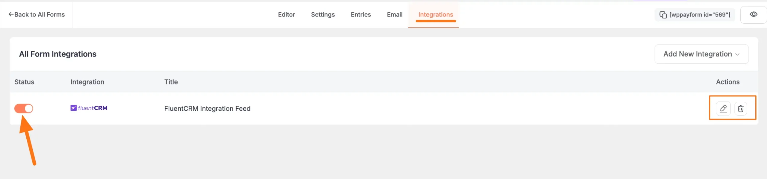 Added FluentCRM Integration Feed