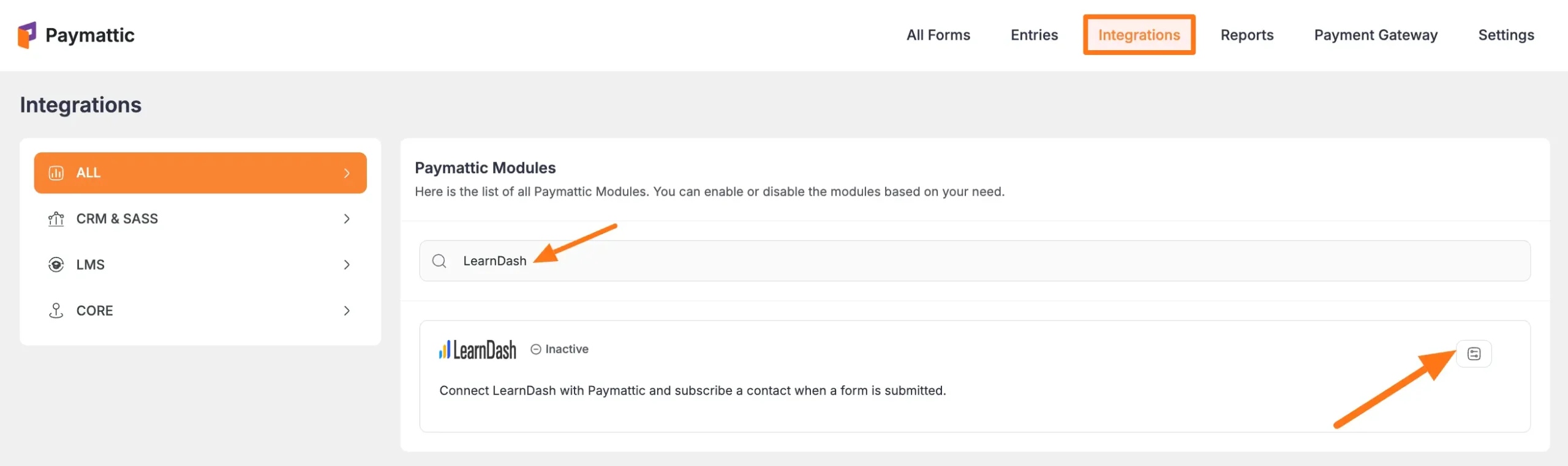 LearnDash Settings Icon