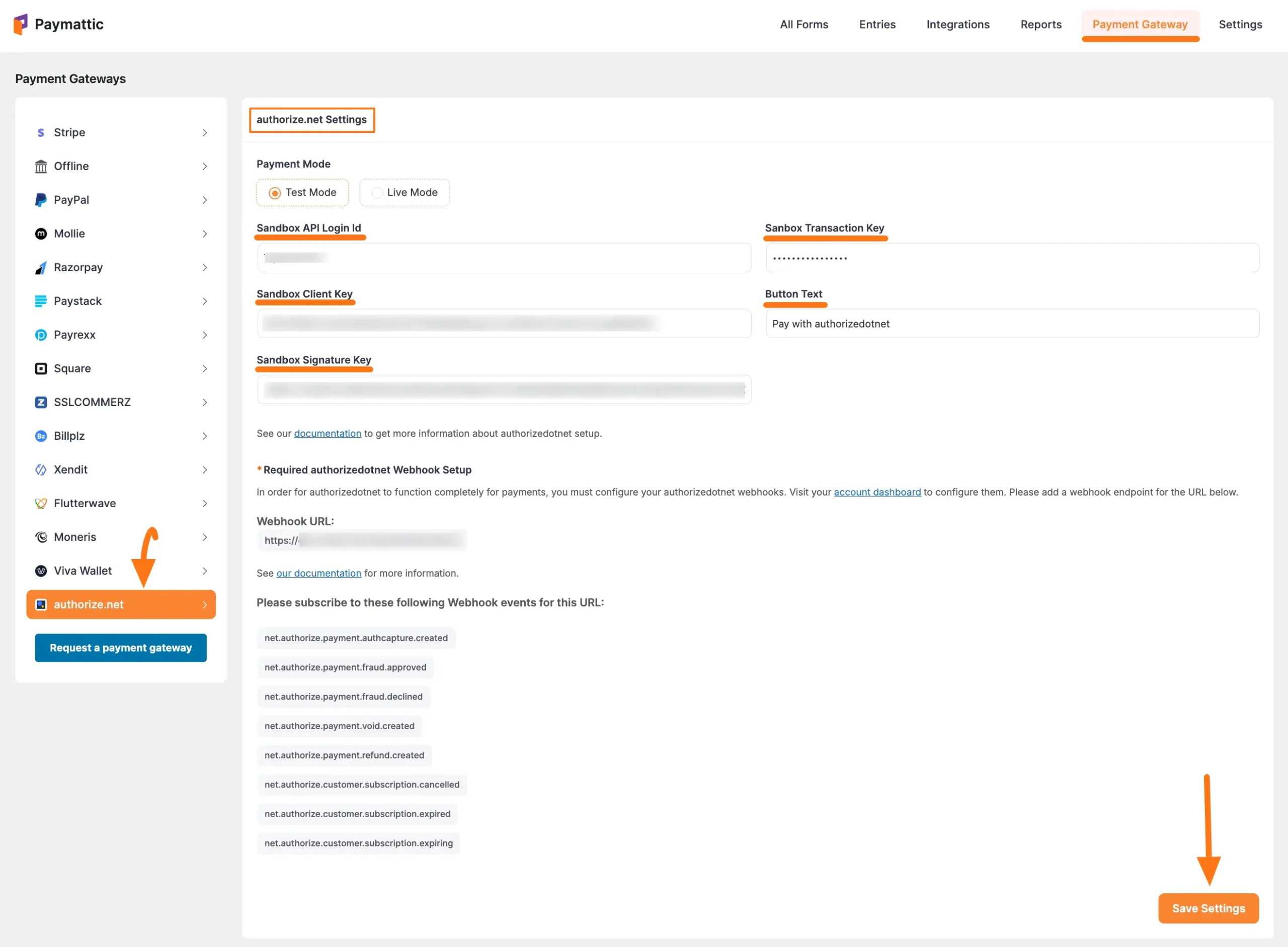 Configure Credentials