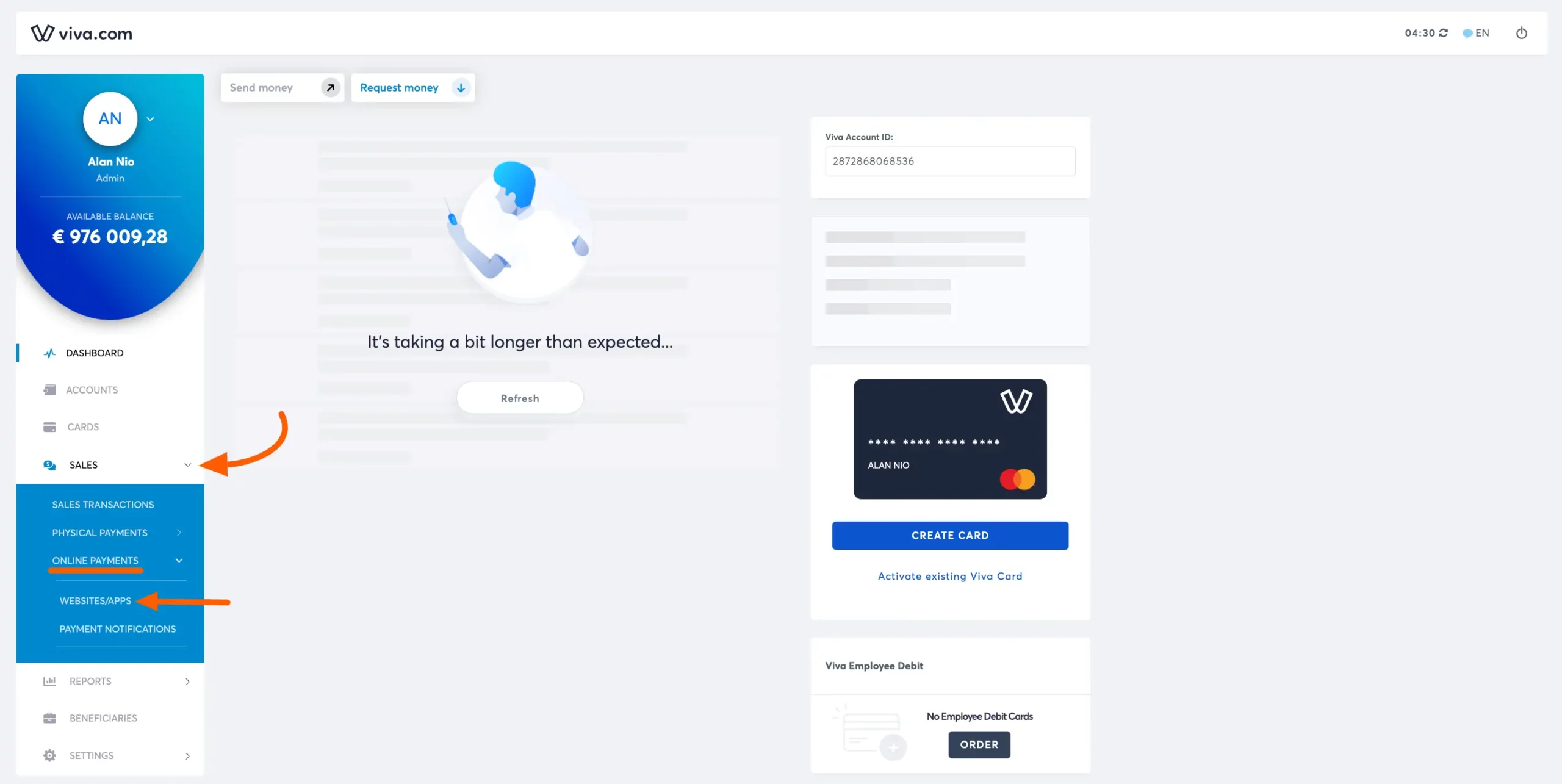 Viva Wallet Web Apps
