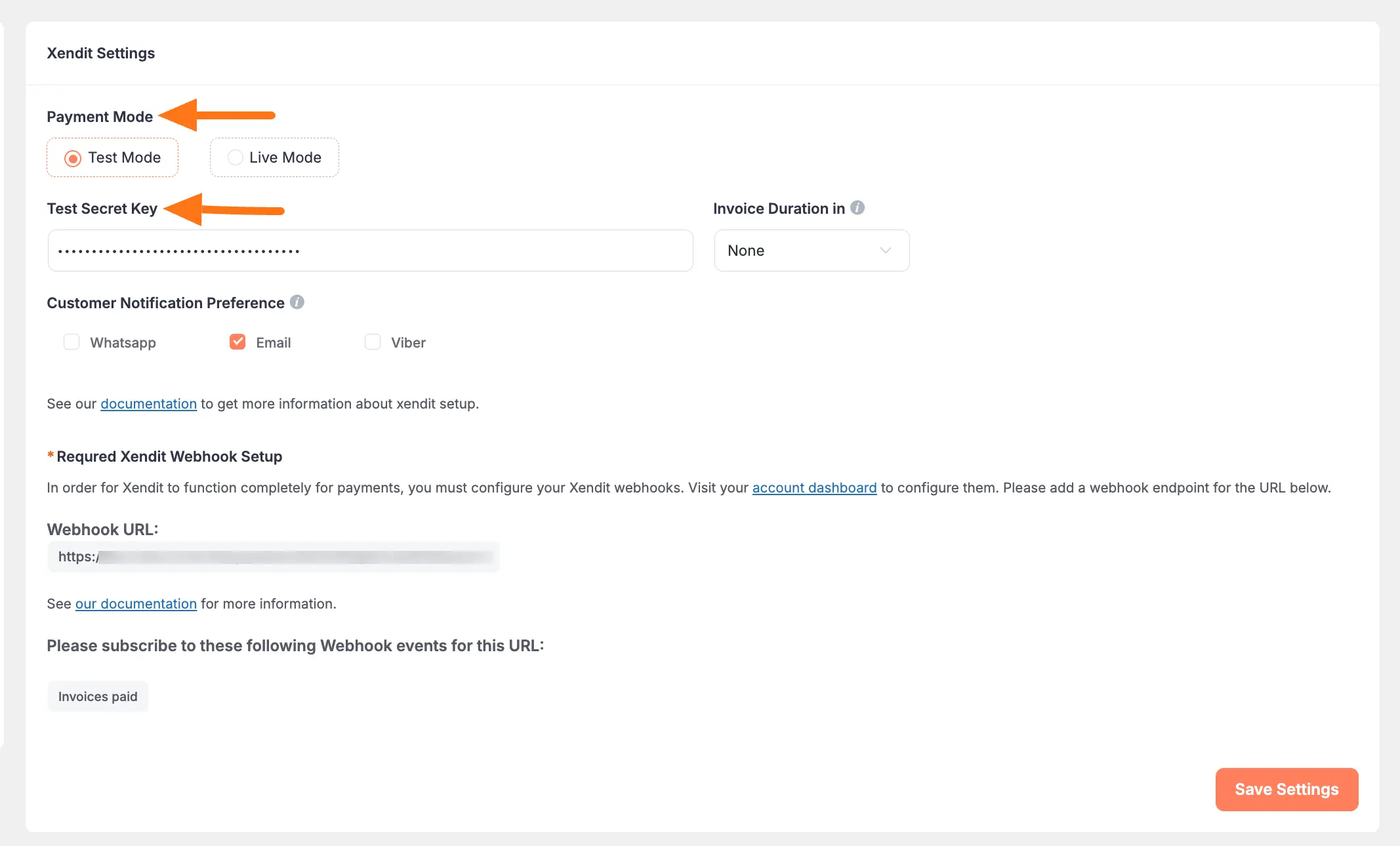 Payment Mode Selection